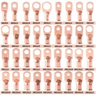 Bare Copper Lugs Ring Terminals Connector Battery Wire Welding Cable  8-4 0 Awg