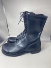 Vintage 1984 Corcoran Jump Boots Black Leather Cap Toe Military Combat Men 12 E