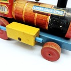 Fisher Price Looky Chug Chug Wooden Train Pull Toy  161 Vintage 1940s