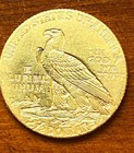 1912  2 50 Gold Indian Head Quarter Eagle Coin     Pre-1933 U s  Gold     Circulated