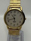 Timex Indiglo Quartz Analog Gold-tone Metal Bracelet White Dial Wr 30m Watch