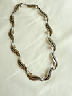 Vtg Sterling Silver - Mexico Taxco Lbs Leaf 16 5  Necklace 23 5g    a3h04