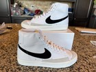 Nike Blazer Mid 77 Vintage White black Size 8 5  Read Descrip  W  Cert Of Auth