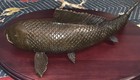 Large bronze   koi   antique 11 5 l   x   5 5 w   x   3 5 h