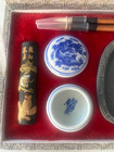 Oriental Artistic Calligraphy Set - Brush Pens  Seal  Ink    More  Vintage