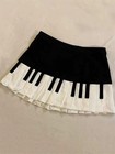  s-2xl  Vintage Pleated Piano Key Mini Skirt
