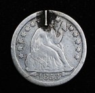 Love Token Engraved Erd On 1853 Liberty Seated Dime Silver 10c