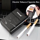 Cigarette Case Windproof Tobacco Box Electric Flameless Lighter Usb Rechargeable