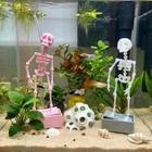 Dancing Skeleton Aquarium Bubble Ornament Fish Tank Aerating Decoration Usa