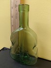 Green Glass Violin Bottle Vintage 6  Decorative Bottle