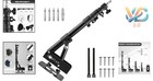Adjustable 45 7  Wall Mount Boom Arm For Photography Lighting Studio
