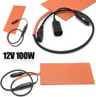 12v 100w Silicone Heating Pad Mat Quick Heater With Detachable Power Cable For F