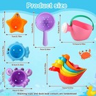 10pc Bath Toys Bathtub Toy For Infants Toddler No Holes Ocean Sea Baby Water Toy