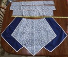 Lot 4 Vintage 1950s Hostess Apron Sewing Projects Flocked Gingham Cotton