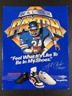 1986 Walter Payton Kangaroos Shoe Ad Chicago Bears Nfl Football 