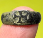 Amazing Spanish Medieval Knights Crusaders  Templar Cross Ring  11-13th  C