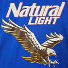 Natural Light Beer Shirt Mens Extra Large Xl Blue Brew Eagle Outdoors Bar Nwt