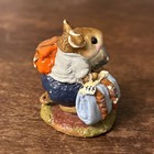 Damaged Wee Forest Folk Mini Traveling Mouse Figurine M-110m 2019 Wff Retired