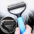2side Dog Brush For Shedding Dematting Pet Grooming Cat Hair Undercoat Rake Comb