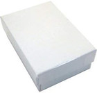 6 Pack White Swirl Cotton Filled Jewelry Gift Boxes For Necklace Ring Earring