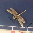 Dragonfly Brass Cooper Figurines Miniatures Tabletops Statues Home Decor 5x7 Cm