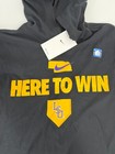 Lsu Tigers Baseball Nike Dri-fit  Cws Here To Win Lightweight Hooded Shirt Sz Xl