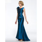 Mother Of The Bride Dresses Taffeta Floor-length Wedding Party Mermaid Trumpet