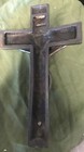 1920 s Art Deco Funeral Home Casket Coffin Bronze Finish Crucifix Cross   H  