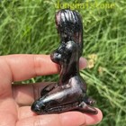 3  Natural Garnet Carved Women Naked Quartz Crystal Skull Healing Gem Decor 1pc