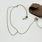 Antique 1 10 12k Gold Filled Pince Nez Eyeglasses Long Chain   Case C1900