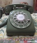 1960 Western Electric 500 Avocado Green Rotary Phone Working Condition