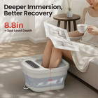 Foot Spa Bath Massager Heat Bubbles Vibration Soaking Pedicure Tired Feet Relief