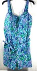 Rare Retro Ceeb Of Miami Vintage One Piece Swimsuit Dress Size 20 Beach  50 60s