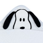 Lambs   Ivy Snoopy Baby infant Cotton Hooded Bath Towel - White