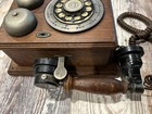 Vintage Western Electric Rotary Dial Wood Wall Telephone good Condition See Pics