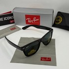 Ray-ban Rb2140 Wayfarer Sunglasses 50mm Black Frame Black Lens Uv Protection
