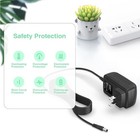 12v 2 5a Power Supply Adapter  4ft Cord  With 10 Replacement Plug Tips