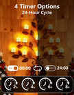 Rechargeable Flameless Tea Light Candles Set Of 6 With Remote Timer led