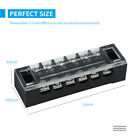 5 Sets  15pcs  6 Positions Terminal Block Barrier Strip Dual Row Screw 600v 15a