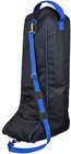 English Boot Bag - Handle And Shoulder Strap - Black - Purple Or Royal Blue Trim