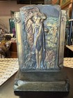 1920s The Kiss Bronze Bookends Antique Art Nouveau  Pompeian Bronze Co
