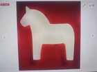 Ikea Hasthage Kids Led Wall Lamp Dala Horse White 10 X 10 X 2  New H  sthage