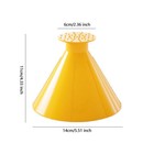 1  Magical Car Windshield Ice Snow Remover Scraper Tool Round Funnel Cone Yellow