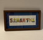 Personalized    samantha    Framed Wall Art Kid s Girl   s Room Decor Cartoon Letters