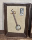 Vtg 2 Musical Wood String Instruments  Asian Japan 8x5 5