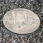 1820 Venezuela Caracas 2 Reales Silver Coin Plvs Vltra B s  Km 13