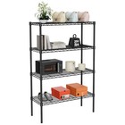 3 4 5tier Metal Wire Storage Shelf Unit Shelfving Rack Kitchen Storage Organizer