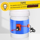 Upgraded Blue 55 Gallon Drum Heater With Twist Temperature Control   120v 1200 W