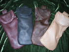 Genuine Soft Strong Leather Eyeglass Case Sunglasses Belt Pouch Glasses Holder
