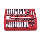 Milwaukee 48-22-9010 47 Piece Sae And Metric 1 2  Drive Socket Set New